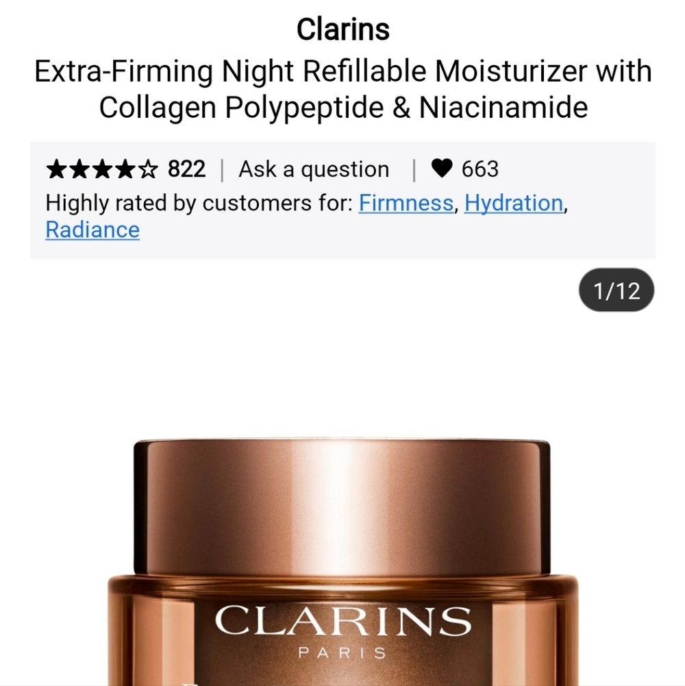 NIB CLARINS EXTRA FRIMING NIGHT CREAM